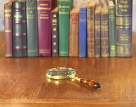 Research Books - With Magnify Glass