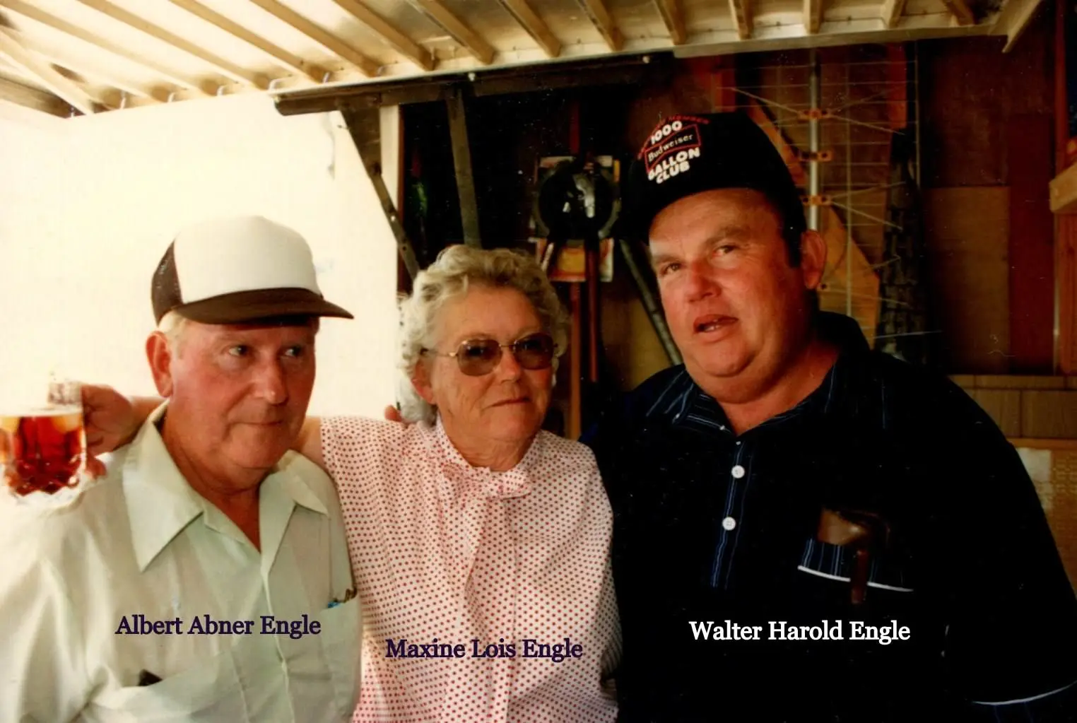 Engle Genealogy - Engle Siblings, Albert "Abby", Maxine and Walter