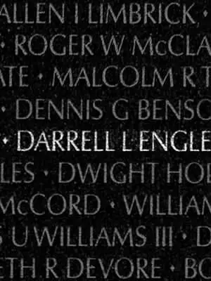 Engle Genealogy - Darrell L. Engle – Viet Nam Wall
