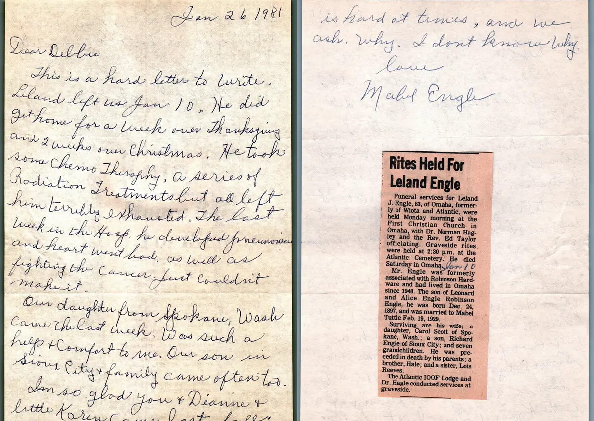 Engle Genealogy - Leland Engle Obituary